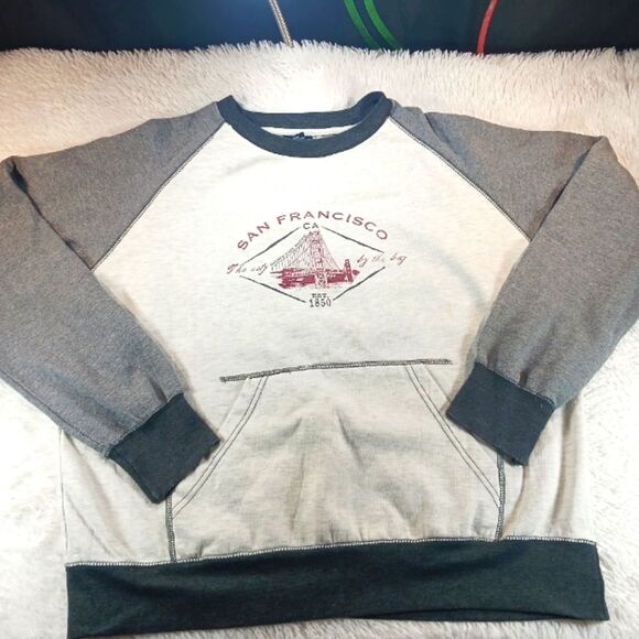 Vintage 90s Made In USA San Francisco Golden Gate Sweatshirt Mens Extra Large. - Picture 7 of 11